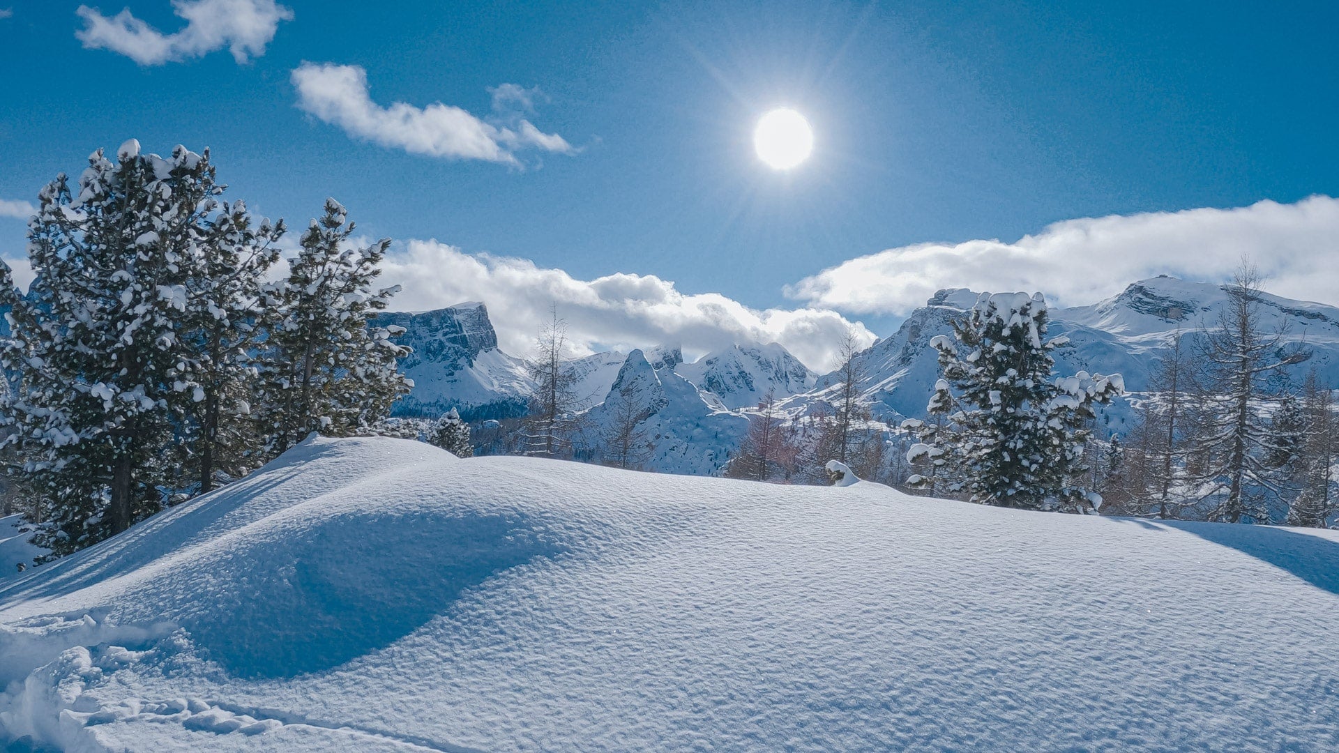 Sci alpinismo alle Cinque Torri