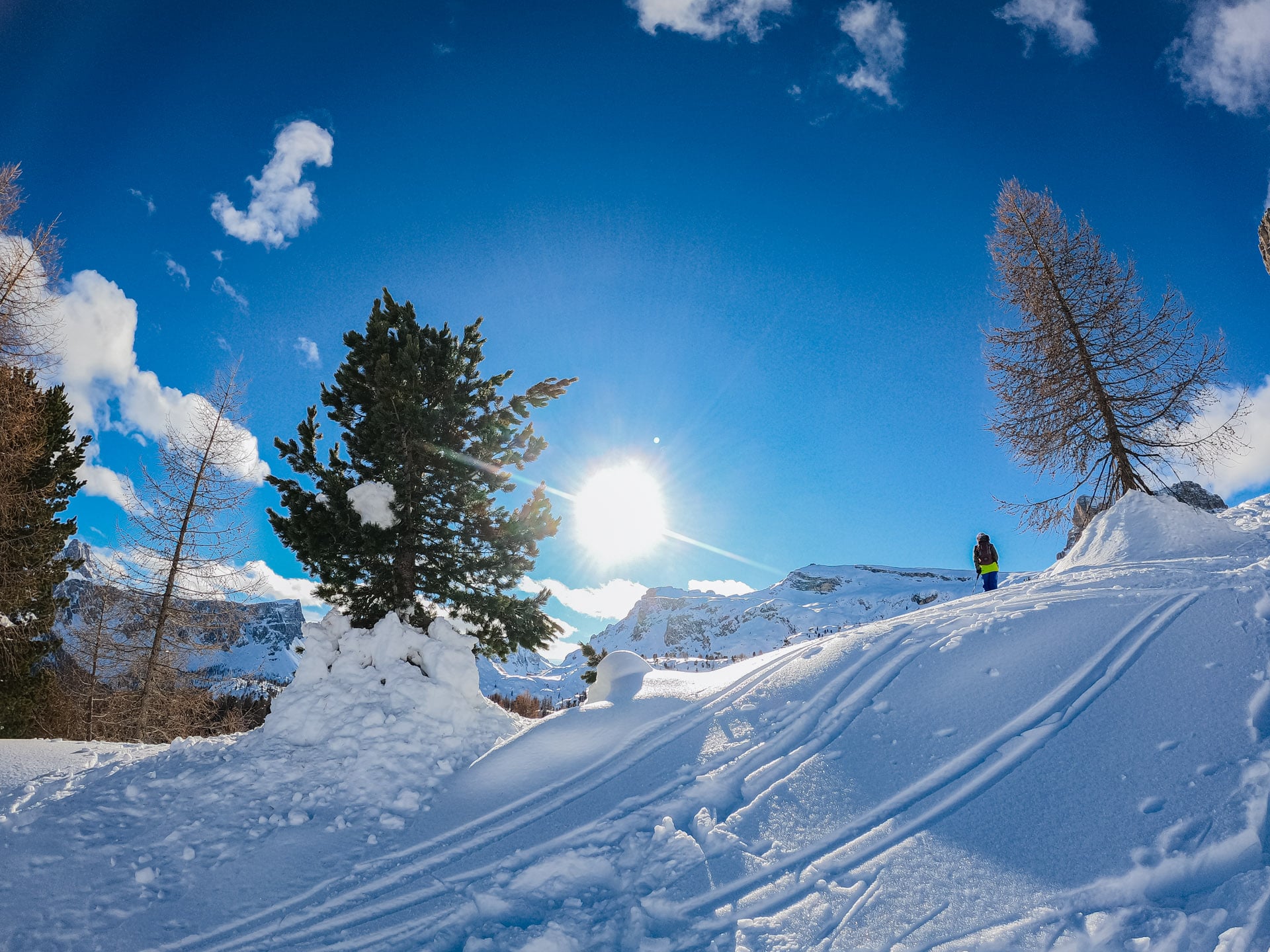 Sci alpinismo alle Cinque Torri