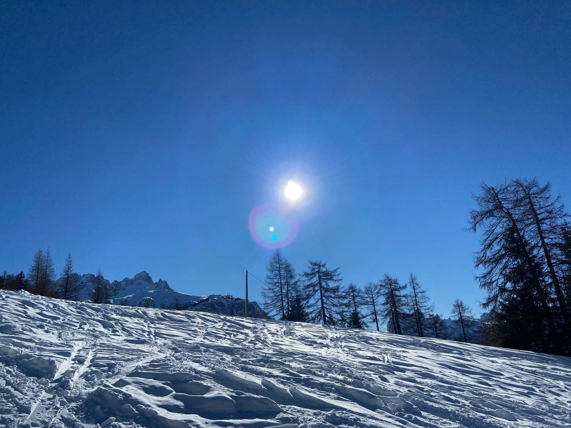 Discesa in slittino dal Rifugio Mietres