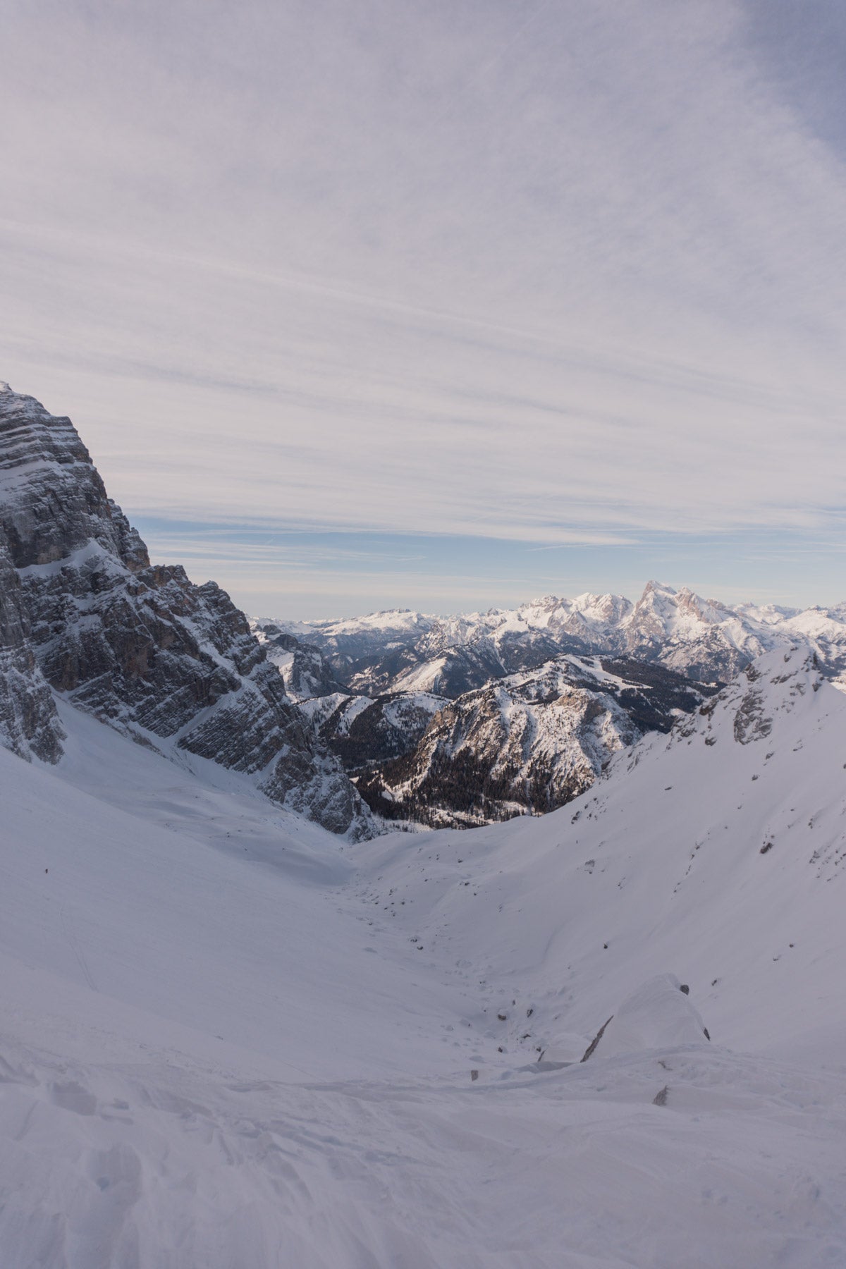 Sci alpinismo a Forcella Val d'Arcia