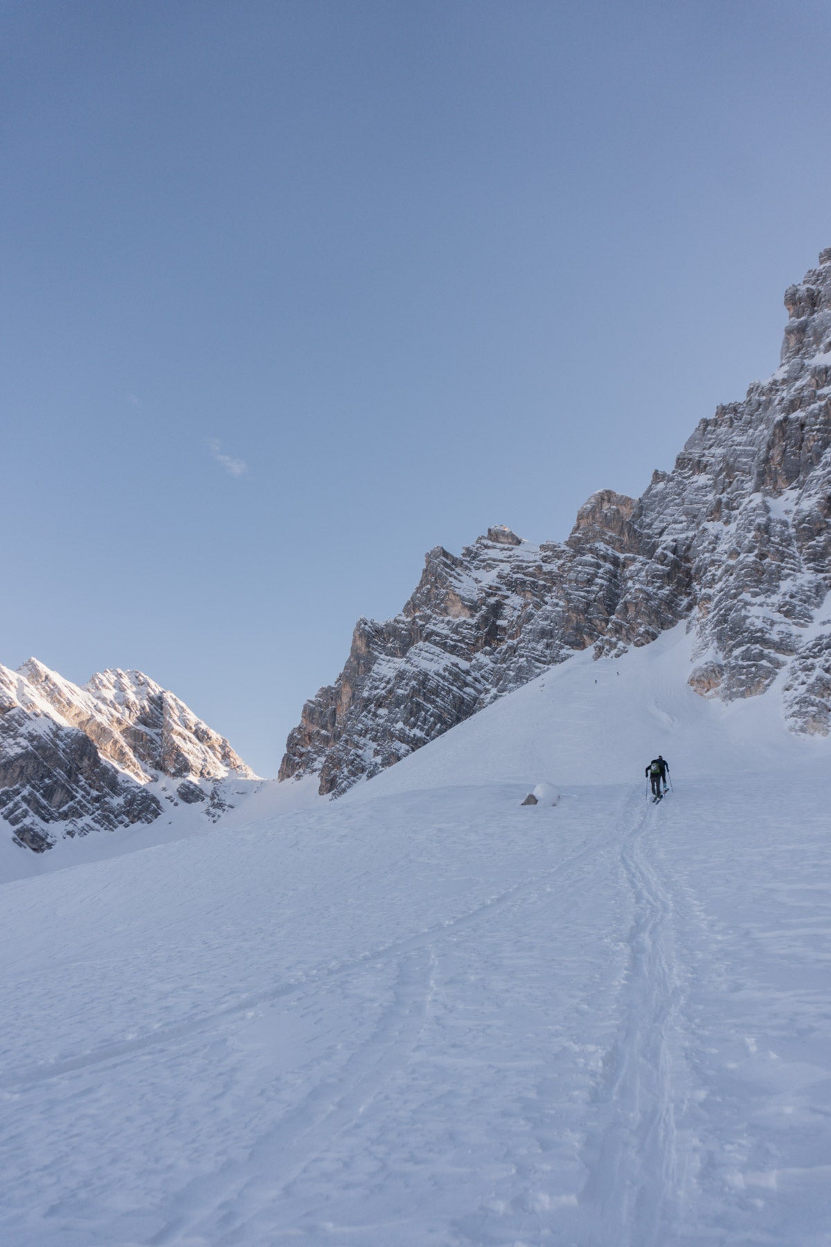 Sci alpinismo a Forcella Val d'Arcia