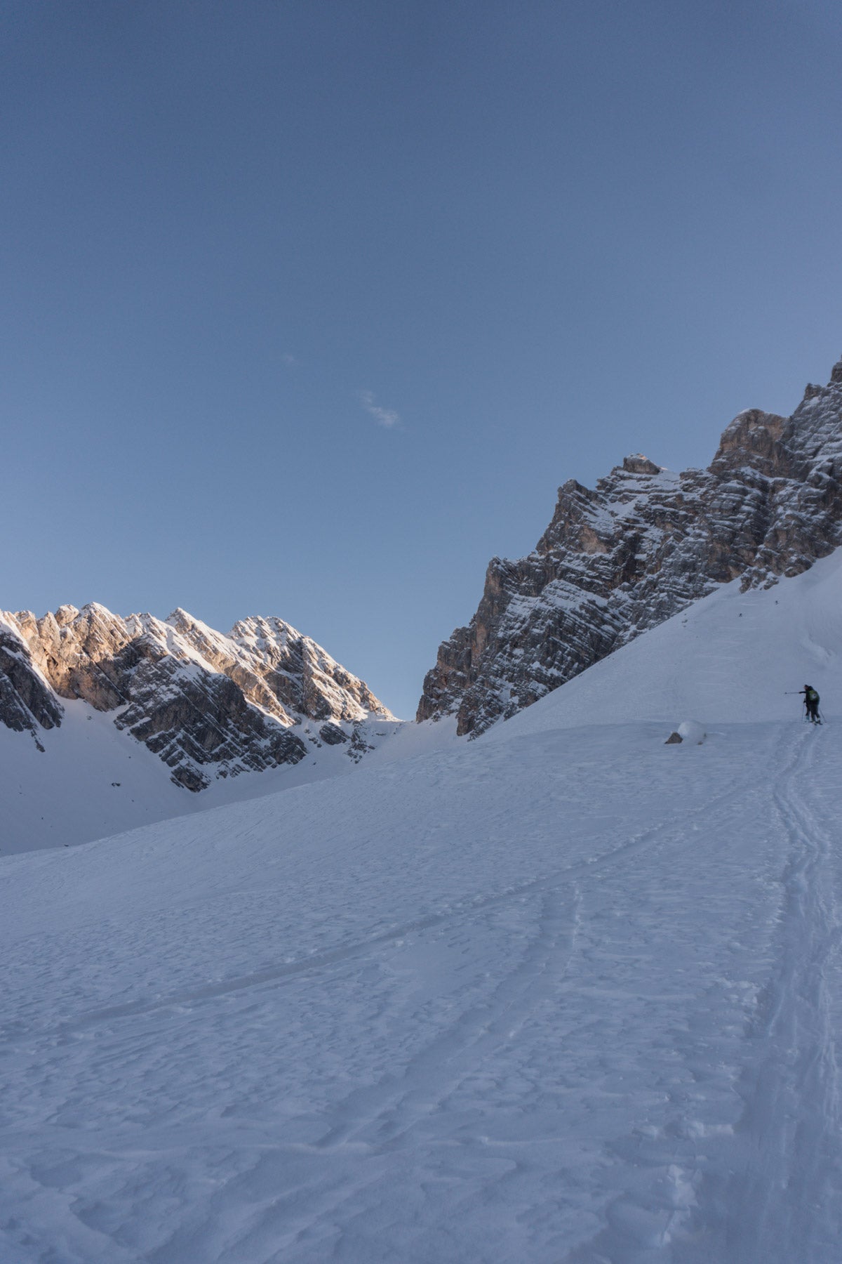 Sci alpinismo a Forcella Val d'Arcia