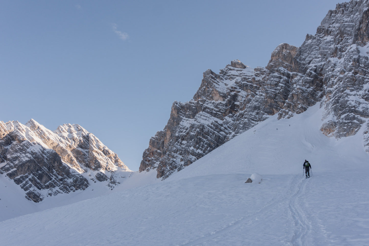 Sci alpinismo a Forcella Val d'Arcia