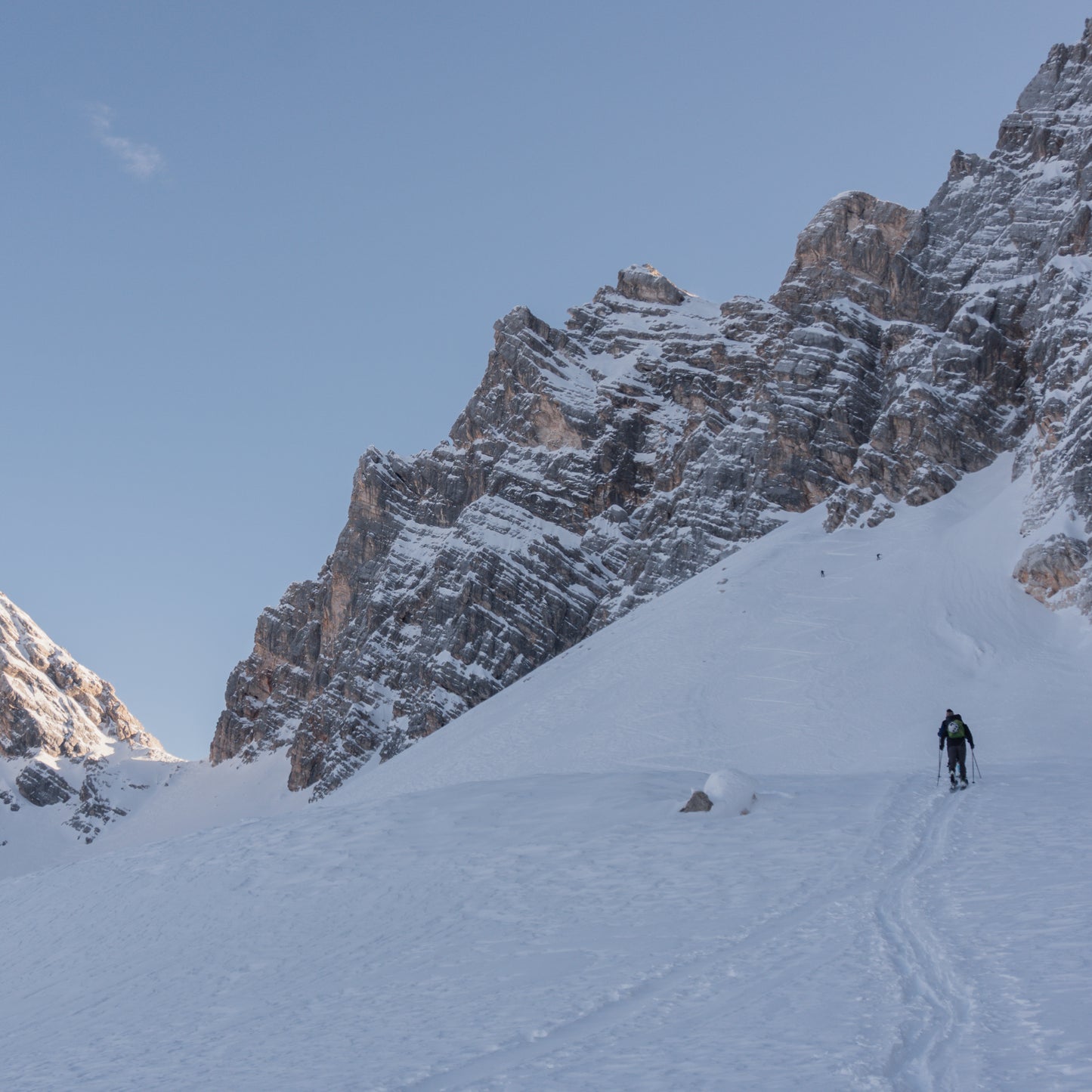 Sci alpinismo a Forcella Val d'Arcia