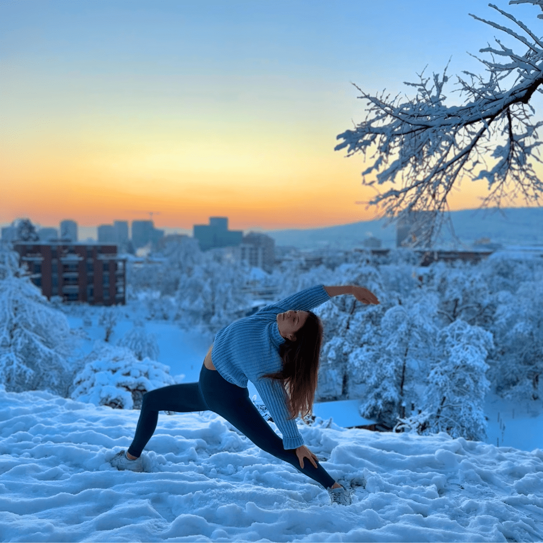Hike and Yoga in Winterthur with tea time ❄️🧘🏽♀️☕️