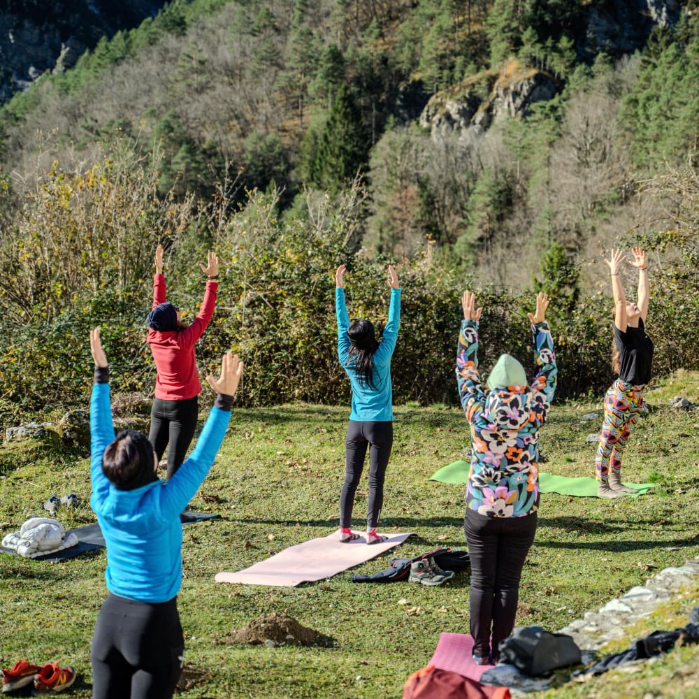 Notte in Rifugio Sora'l Sass e yoga all'alba nelle Dolomiti 🍝🏡🧘🏽♀️ - Dolomist