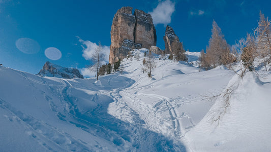 Sci alpinismo alle Cinque Torri