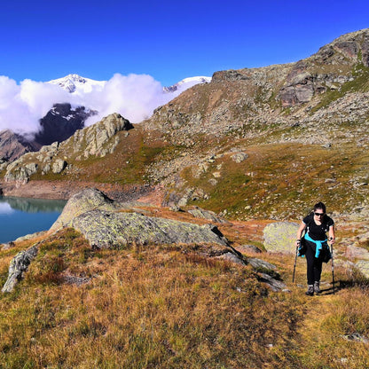 Self-guided trek between lakes and glaciers in Ortles Cevedale